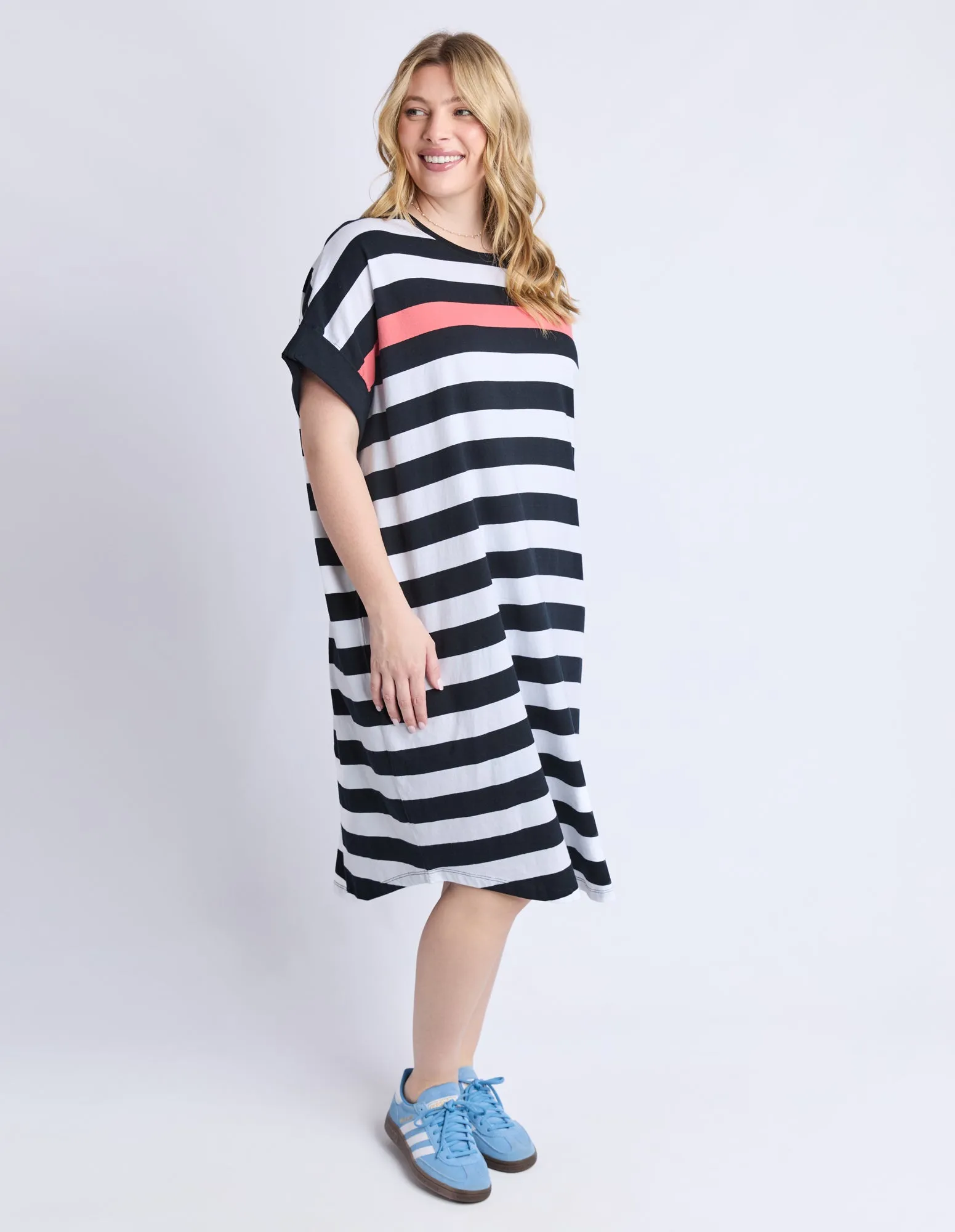 Elm Mckinley Dress Black And White Stripe sold by Shine On product image thumbnail 3