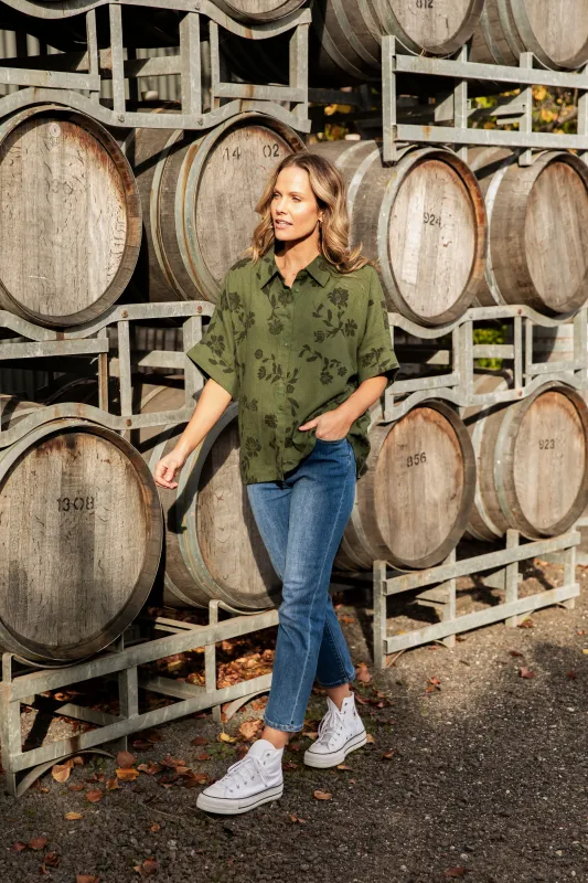 Elm Ada Straight Leg Jean Washed Blue sold by Shine On