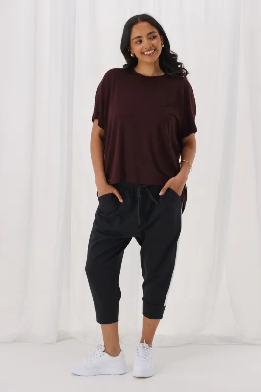 Shine On Label Stirling Cropped Jogger with Side Stripe sold by Shine On