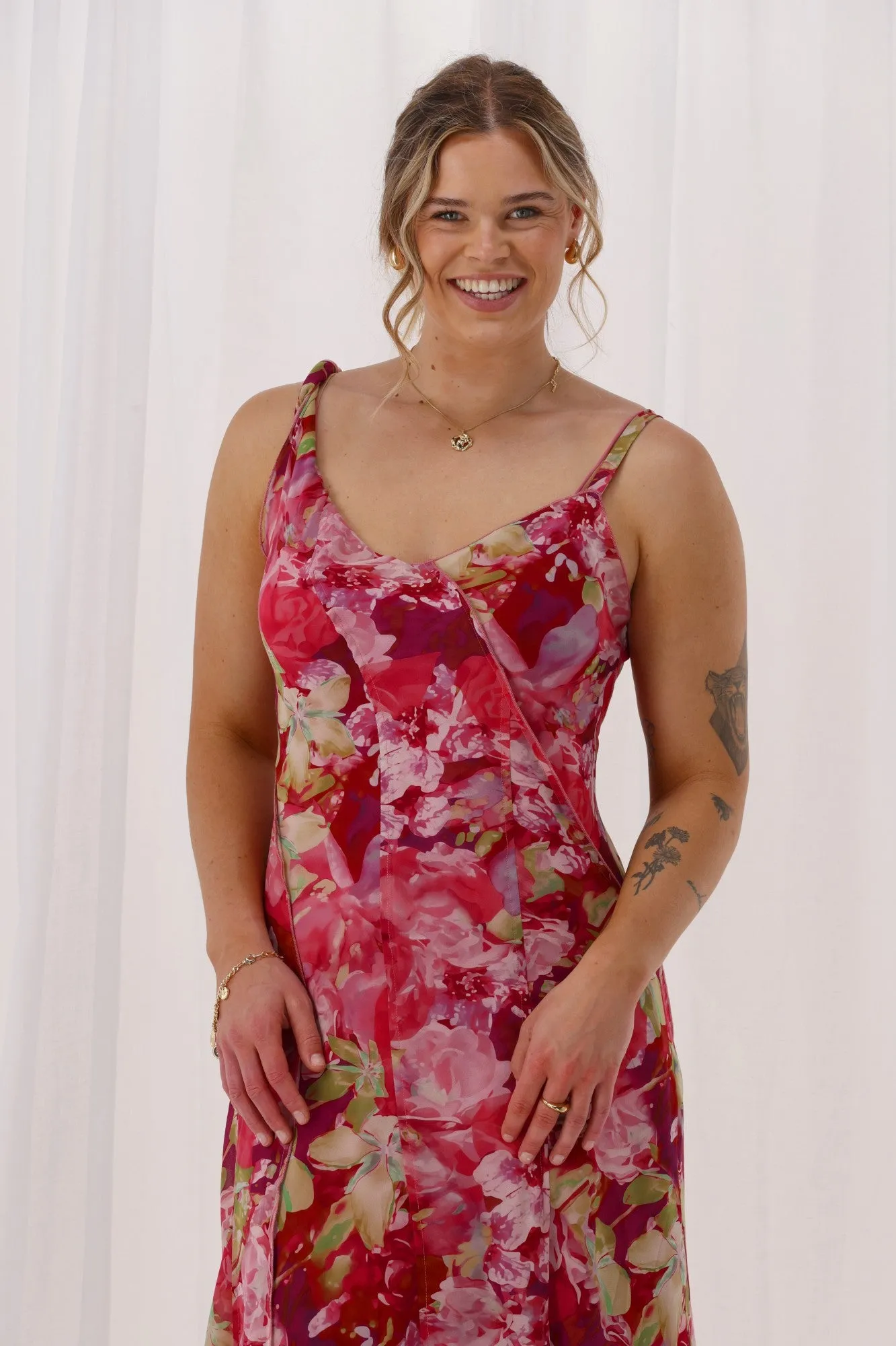 Celebration Tully Maxi Dress Pink Floral sold by Shine On product image thumbnail 4