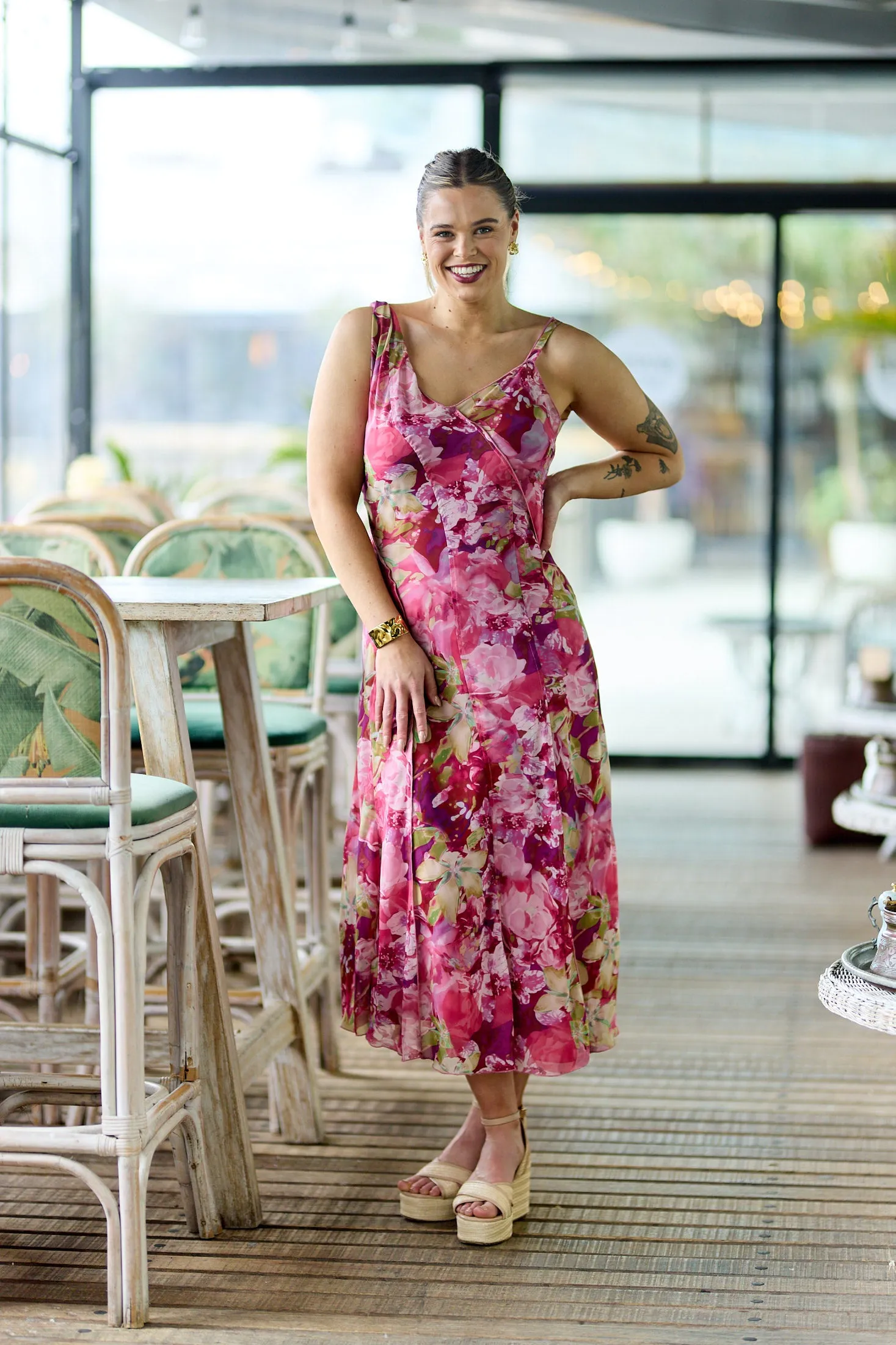Celebration Tully Maxi Dress Pink Floral sold by Shine On product image thumbnail 5