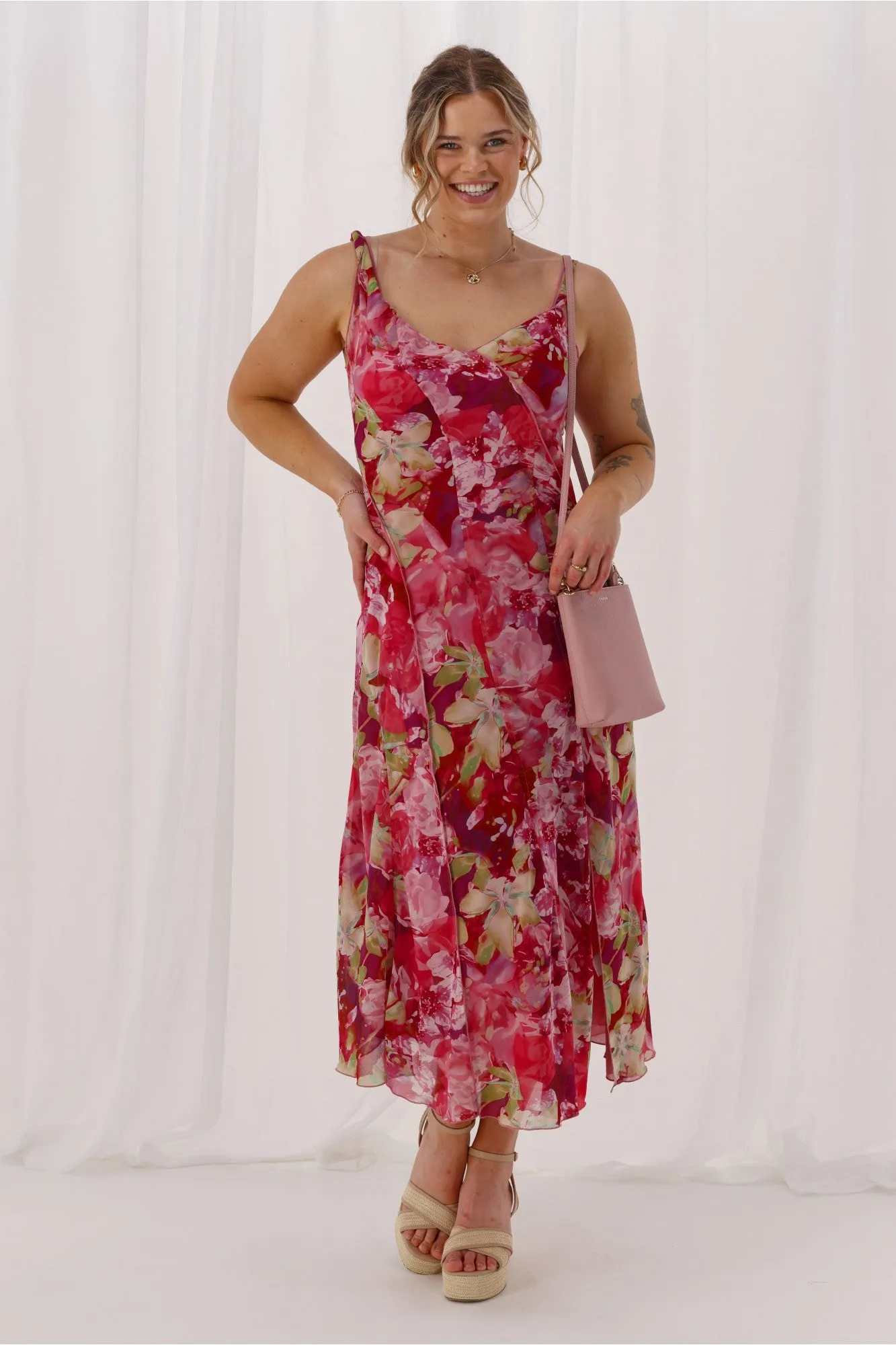 Celebration Tully Maxi Dress Pink Floral sold by Shine On product image thumbnail 3