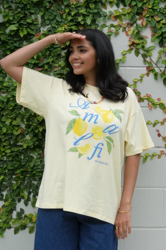 All About Eve Amalfi Tee Yellow sold by Shine On
