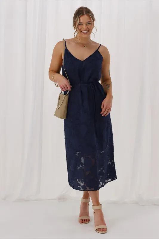 Celebration Amaia Slip Dress Navy Print sold by Shine On