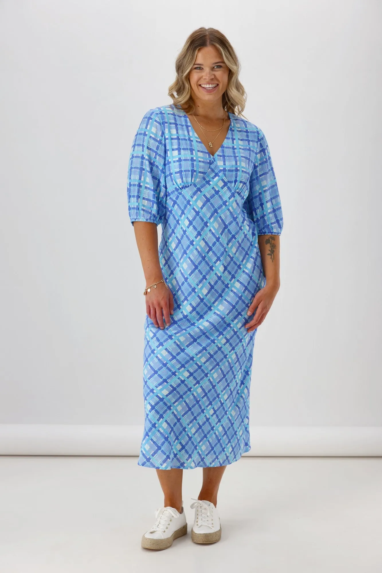 Shine On Label Anais Dress Check sold by Shine On product image thumbnail 3