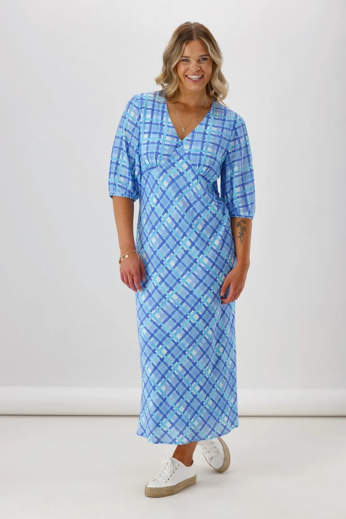 Shine On Label Anais Dress Check sold by Shine On product image thumbnail 4