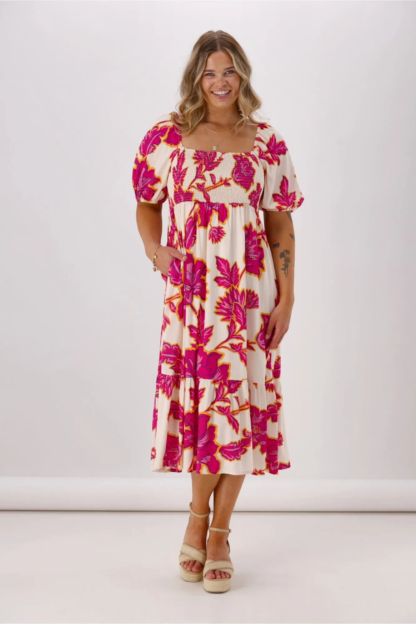Sunday Boho Shelly Dress Floral Print sold by Shine On product image thumbnail 3