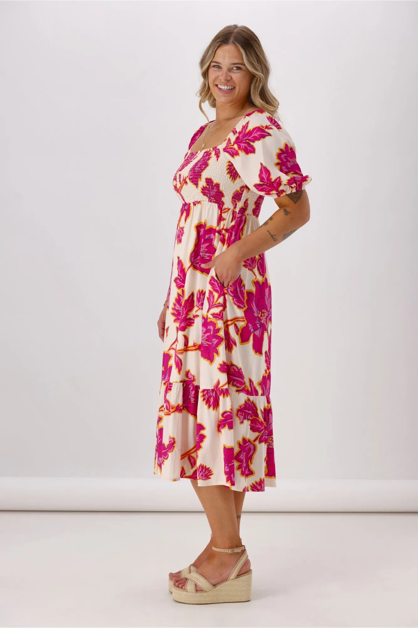 Sunday Boho Shelly Dress Floral Print sold by Shine On product image thumbnail 5