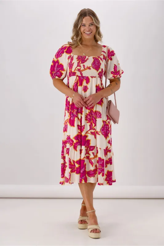 Sunday Boho Shelly Dress Floral Print sold by Shine On