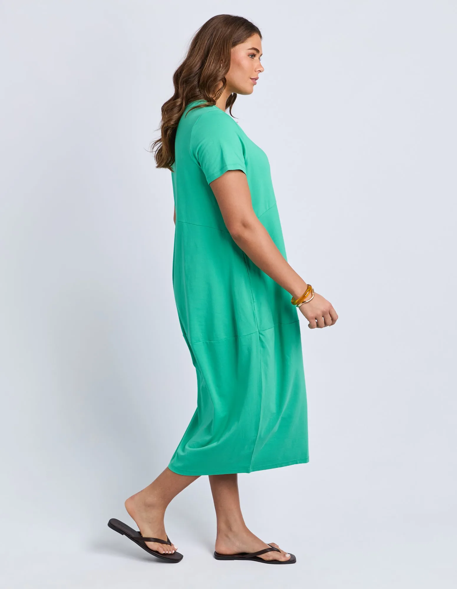 Elm Diana S/S Dress GumDrop Green sold by Shine On product image thumbnail 4