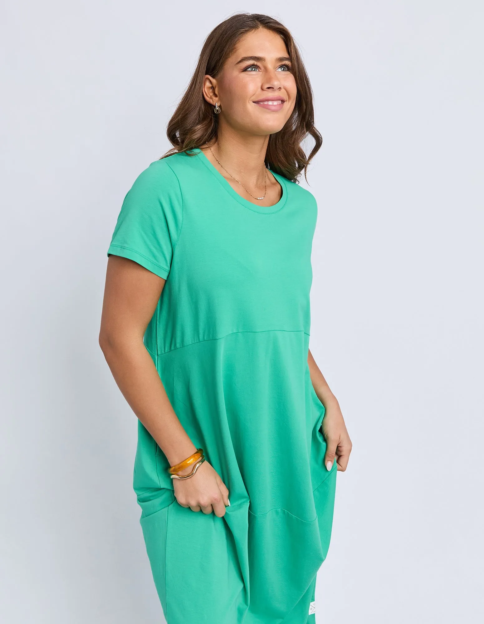 Elm Diana S/S Dress GumDrop Green sold by Shine On product image thumbnail 2