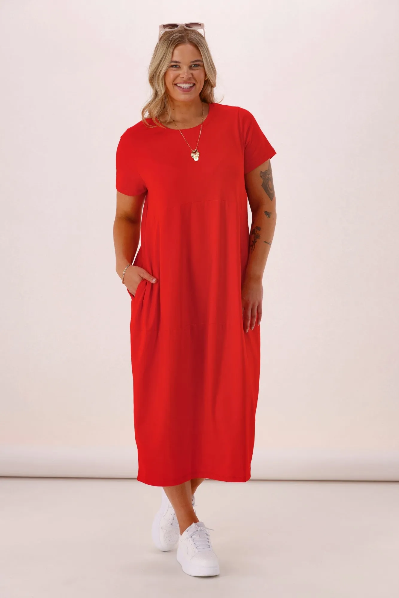Elm Diana S/S Dress Poppy sold by Shine On product image thumbnail 3