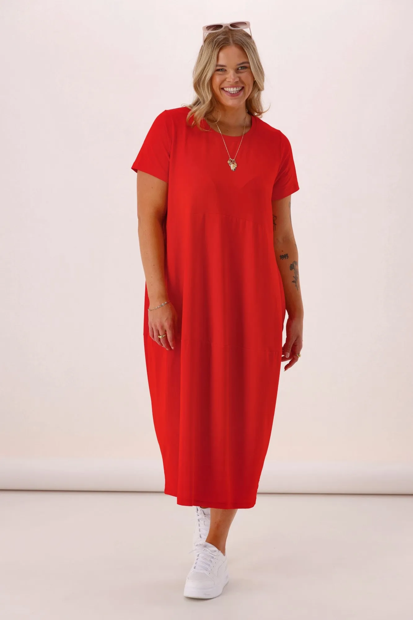 Elm Diana S/S Dress Poppy sold by Shine On product image thumbnail 4