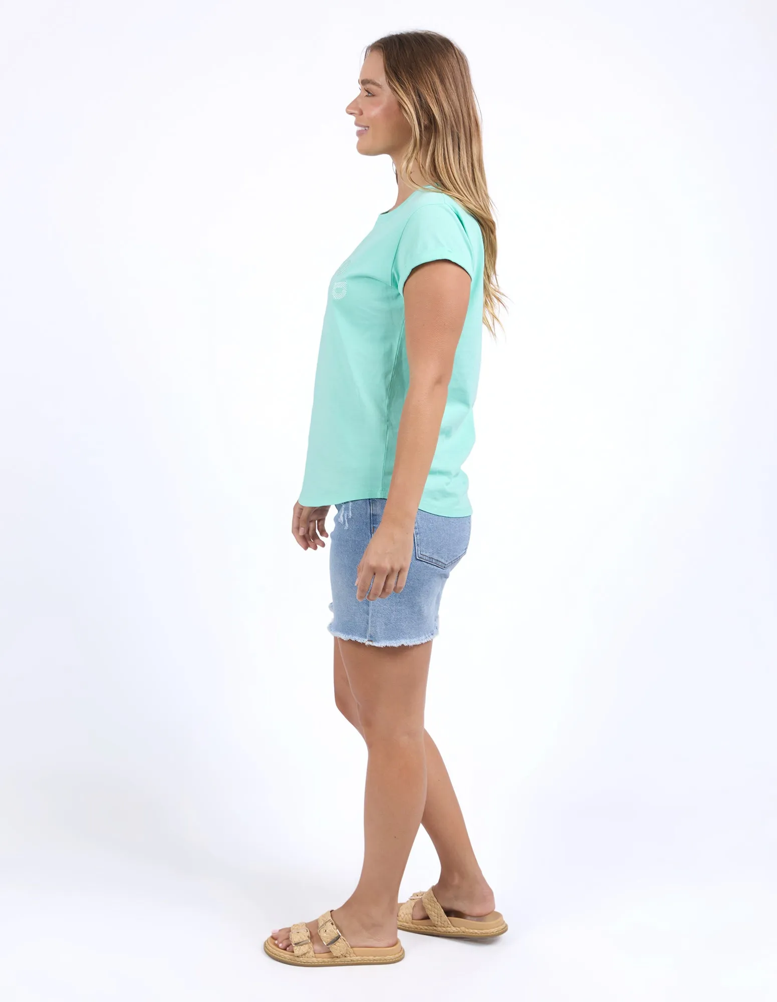 Foxwood Effortless Tee Neon Mint sold by Shine On product image thumbnail 5
