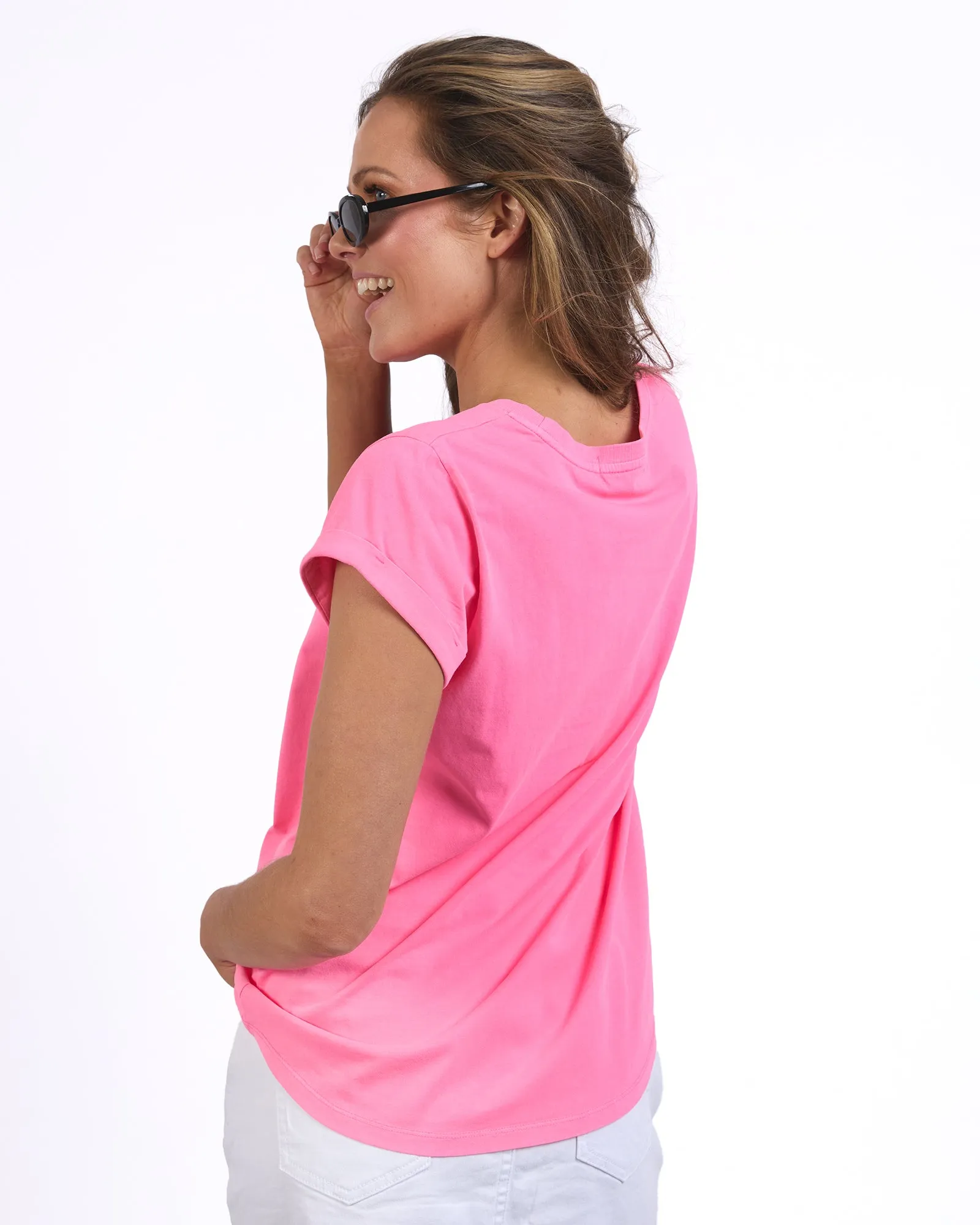 Foxwood Effortless Tee Neon Rose sold by Shine On product image thumbnail 4