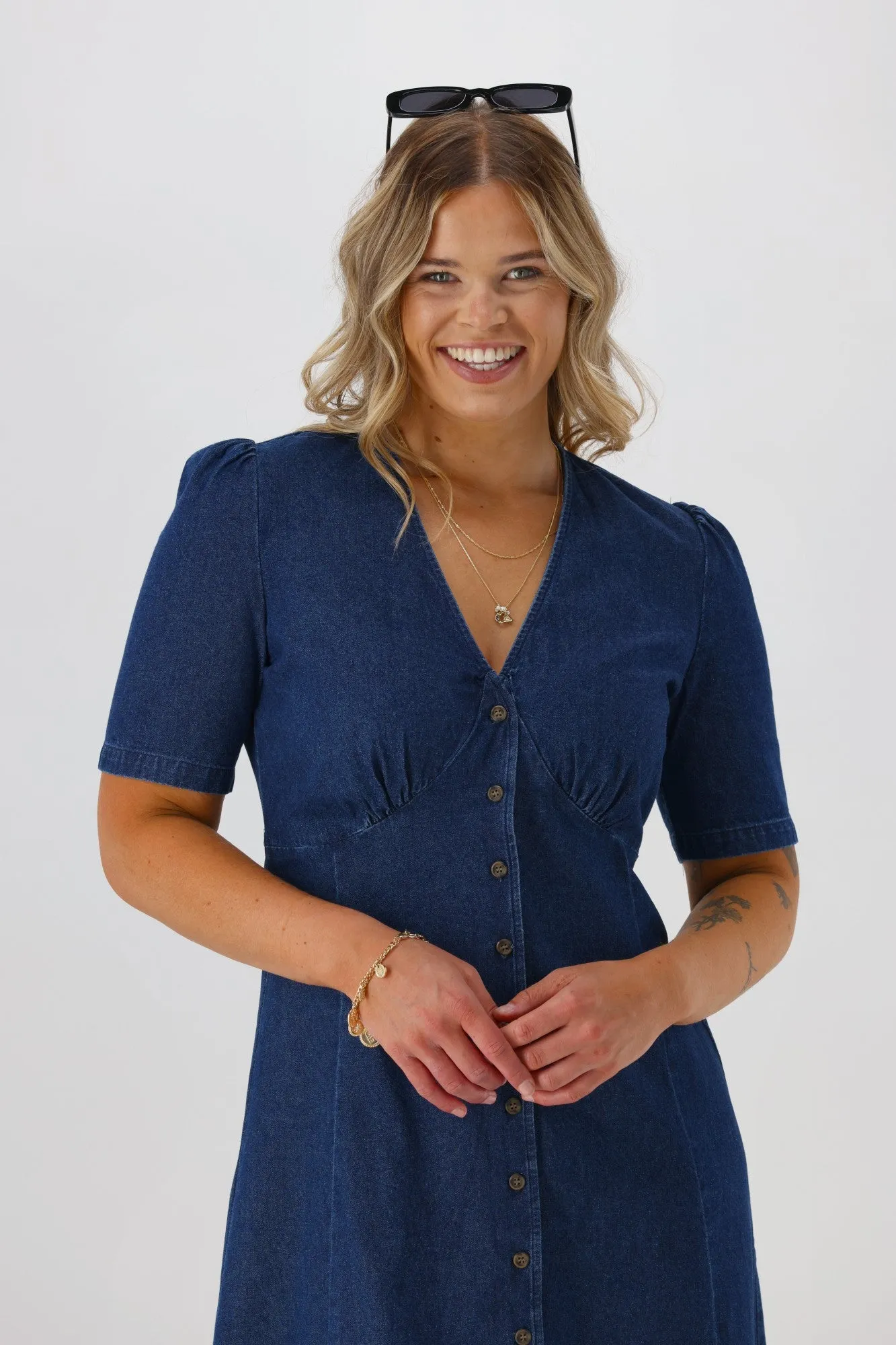 Shine On Label Peyton V Neck Midi Dress sold by Shine On product image thumbnail 2