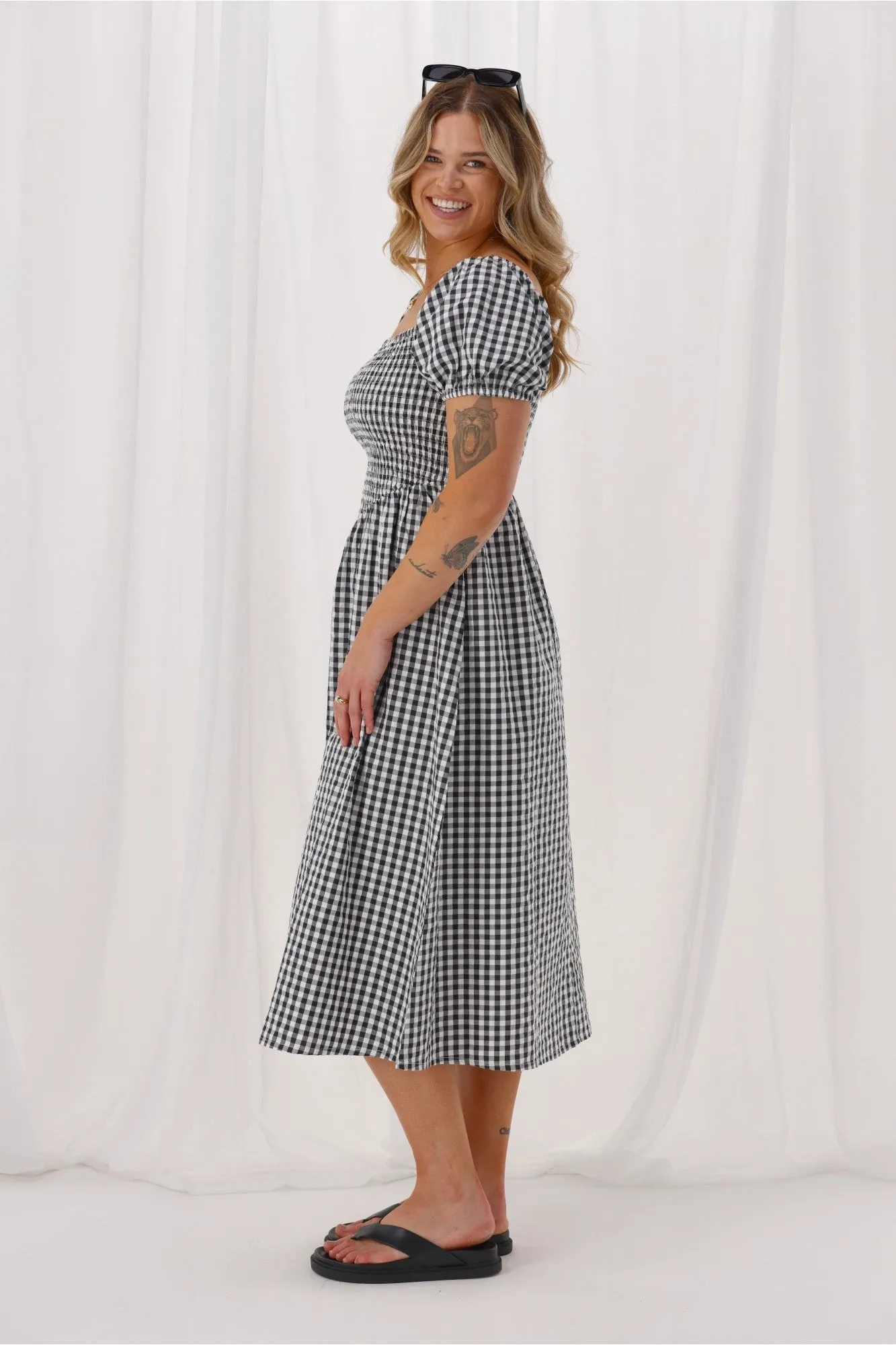 Shine On Label Annaliese Dress Black Check sold by Shine On product image thumbnail 5