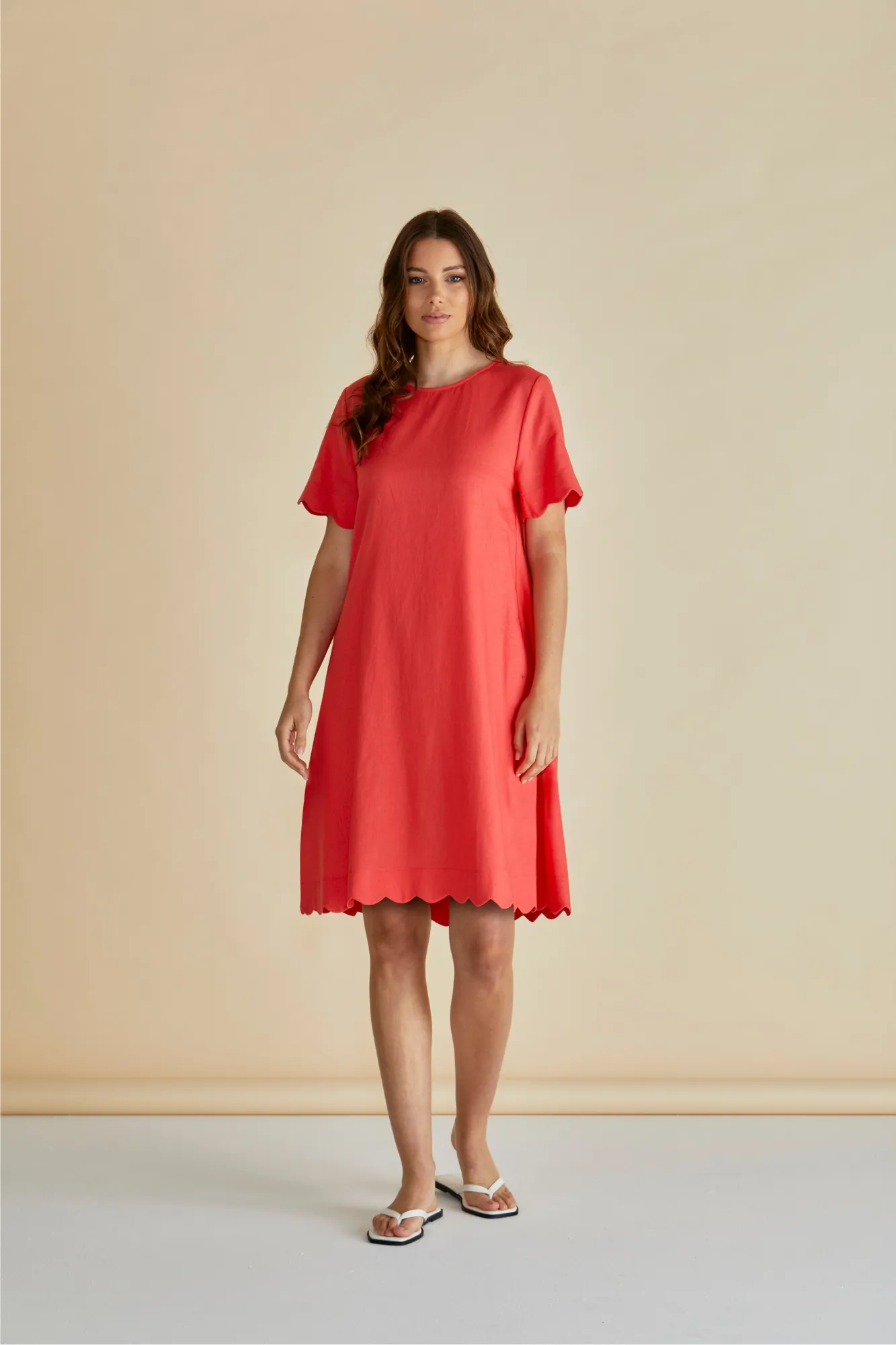 Betty Basics Dawn Shift Dress Red sold by Shine On