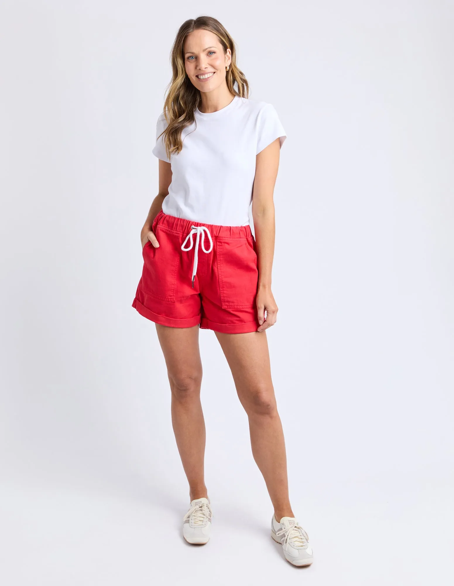 Elm Emma Relaxed Short Poppy sold by Shine On product image thumbnail 4