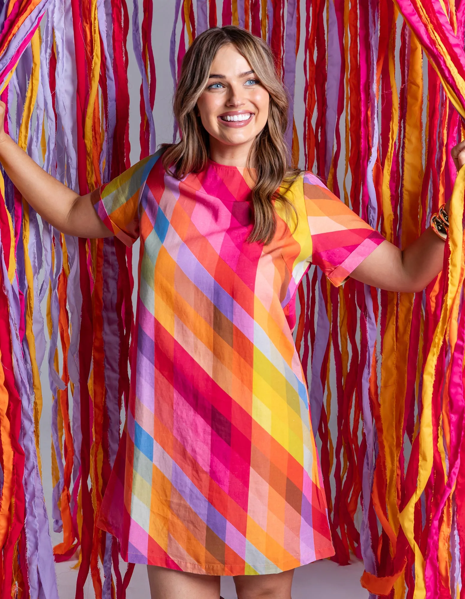 Elm Rena Dress Striped Print sold by Shine On product image thumbnail 5