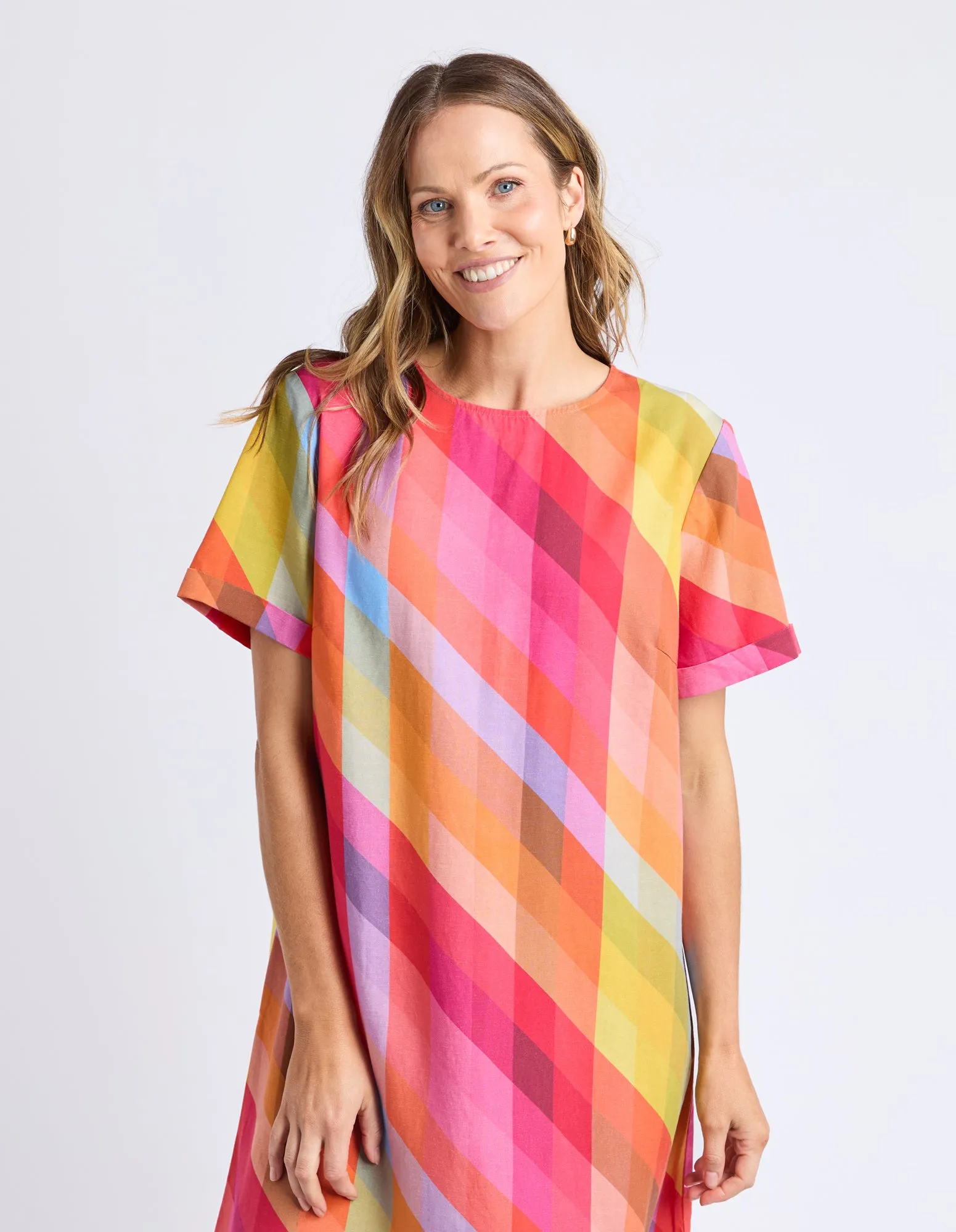 Elm Rena Dress Striped Print sold by Shine On product image thumbnail 3