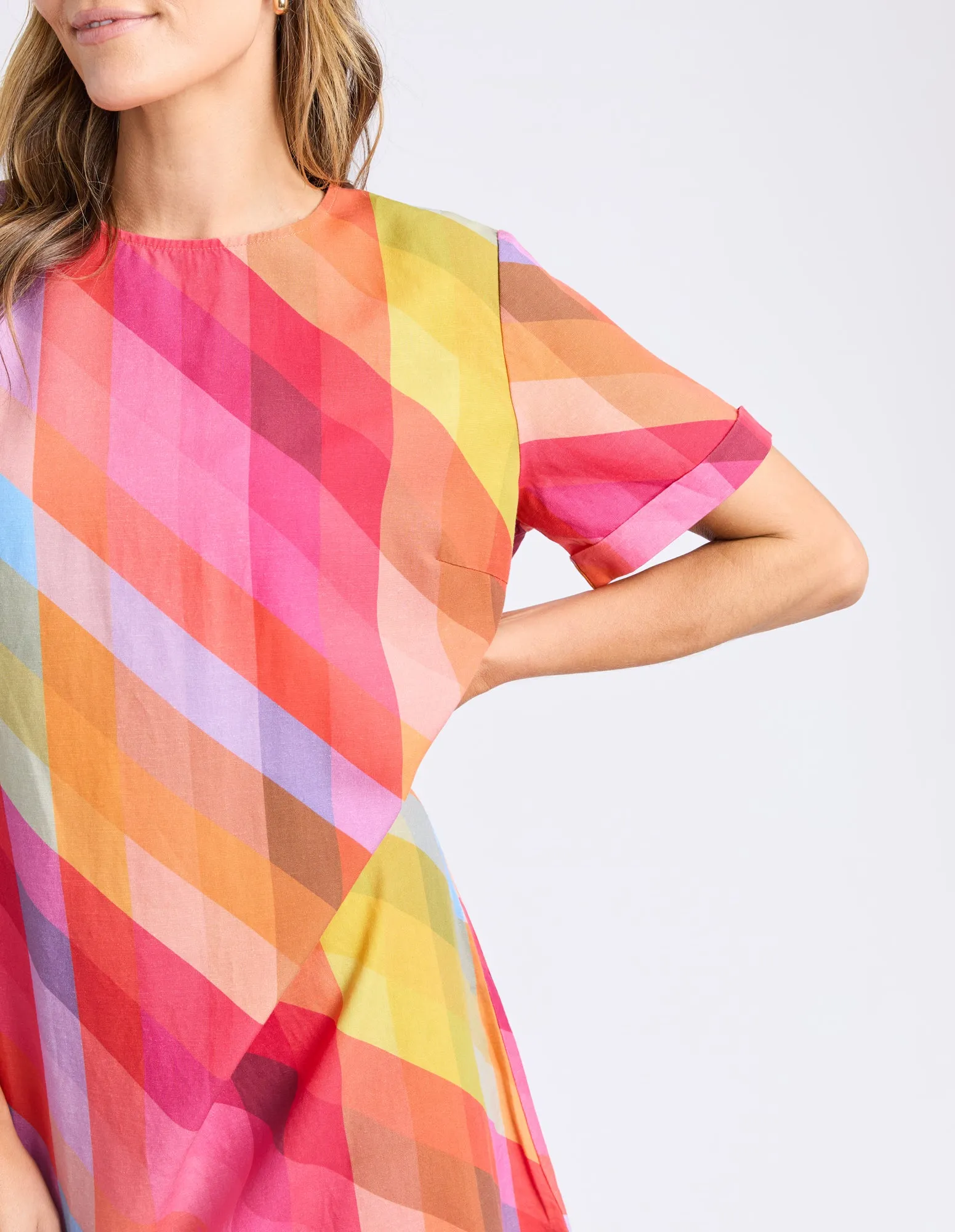 Elm Rena Dress Striped Print sold by Shine On product image thumbnail 4