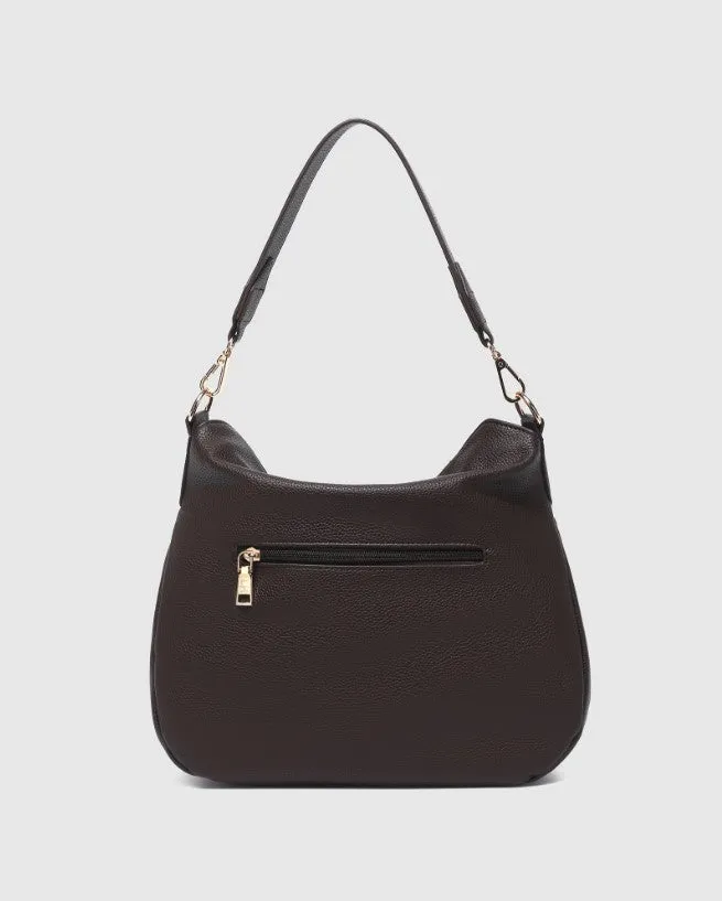 Louenhide Nadia Shoulder Bag Chocolate PRE ORDER EARLY JAN sold by Shine On product image thumbnail 2