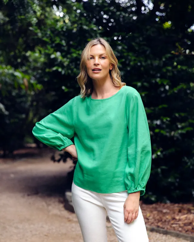 Elm Rosa Top Greenbriar sold by Shine On