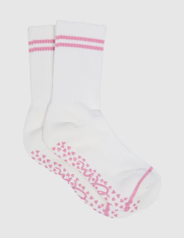 Elm Ribbed College Sock White made by Elm Lifestyle