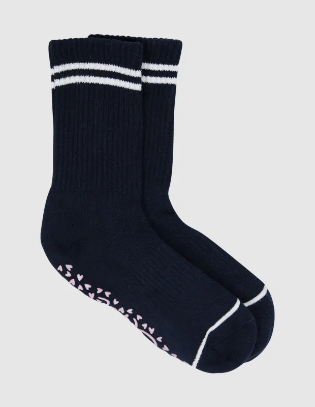 Elm Ribbed College Sock Navy made by Elm Lifestyle