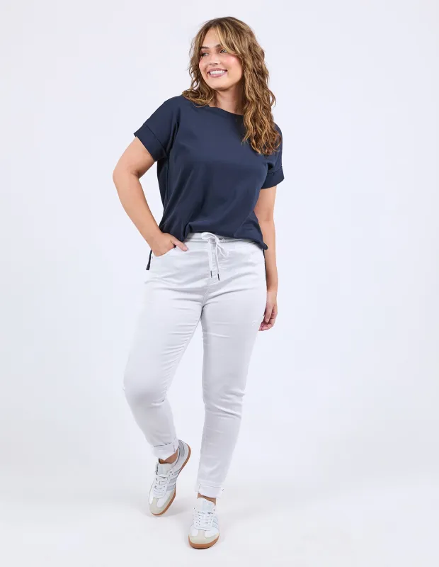 Elm Margo Jogger White sold by Shine On