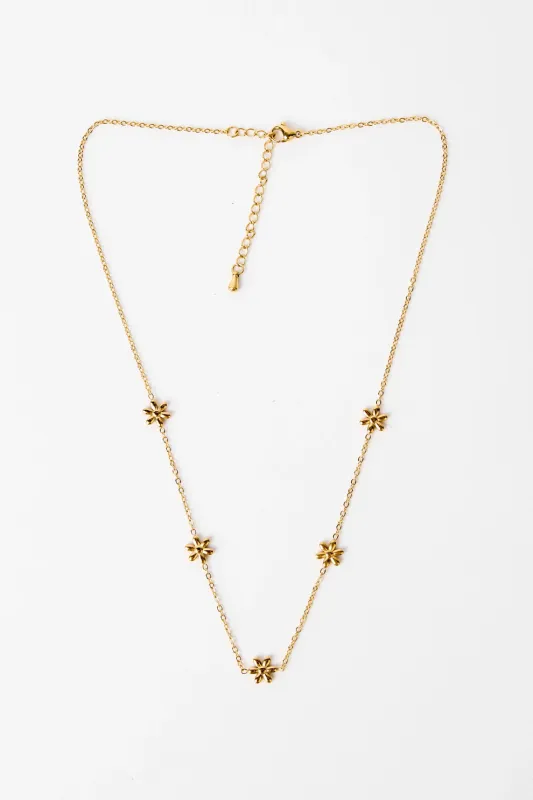 Stella + Gemma Necklace Daisy Chain Gold made by Shine On