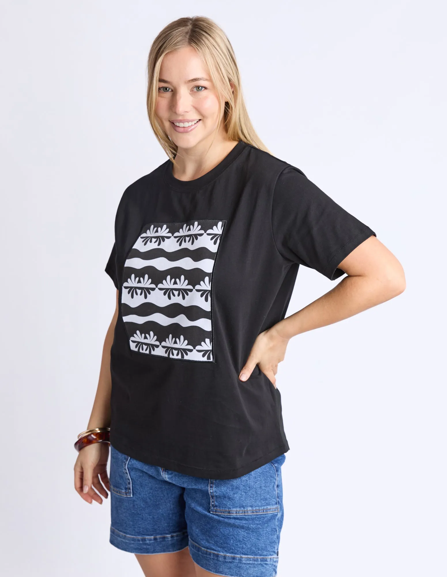 Elm Casa Tee Black sold by Shine On