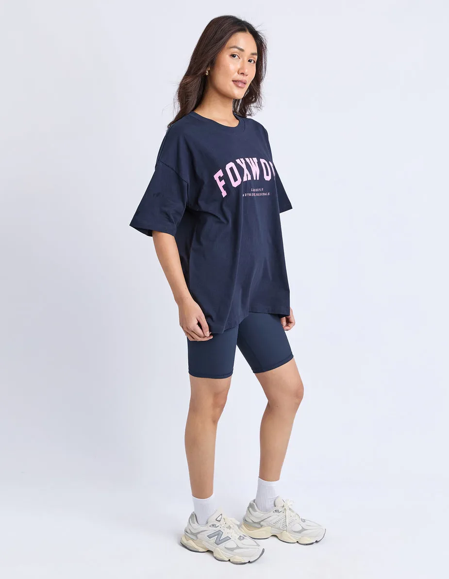 Foxwood Interval Tee Navy With Neon Pink sold by Shine On product image thumbnail 5