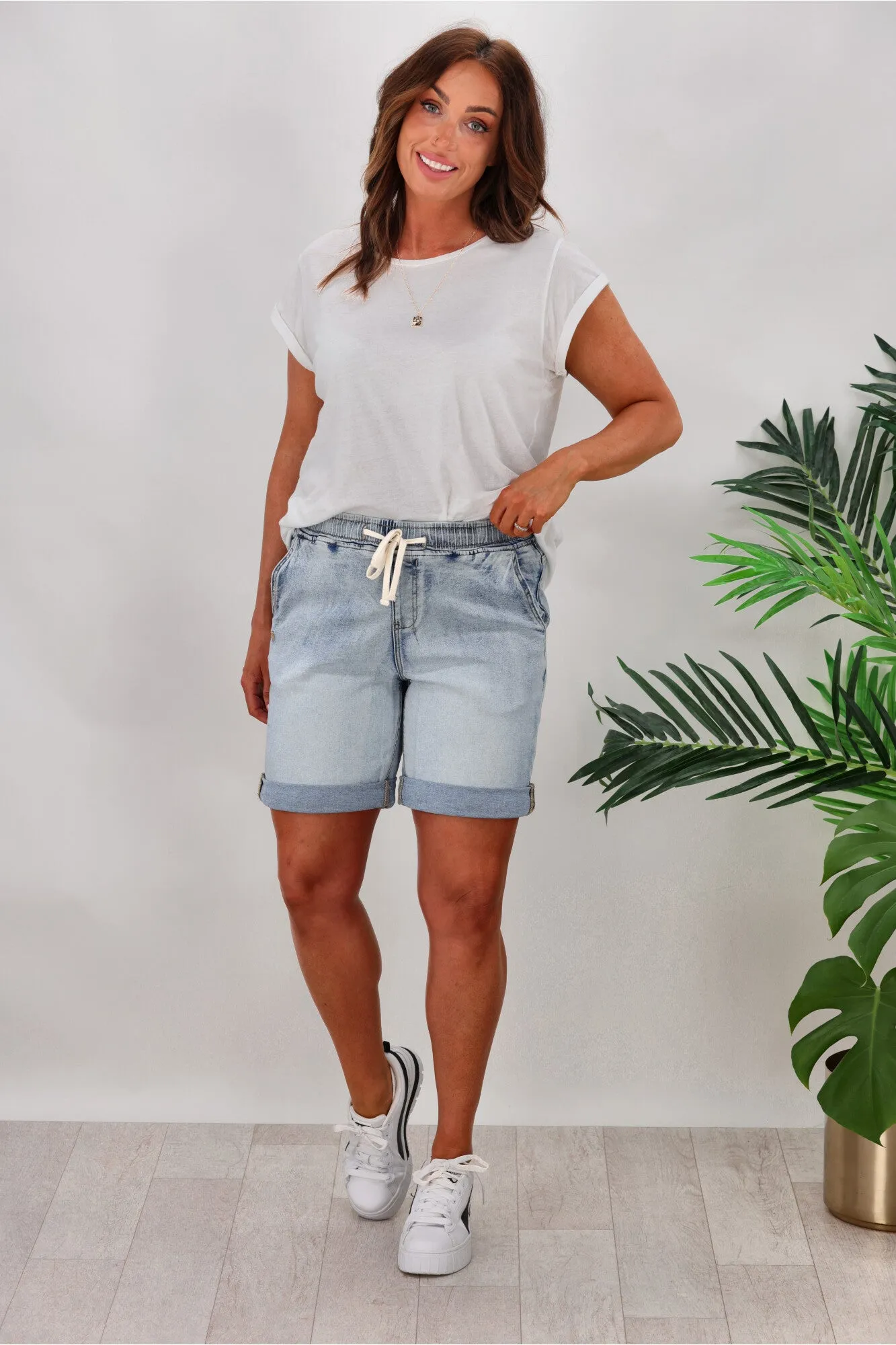 Shine On Label Stevie Elastic Waist Denim sold by Shine On product image thumbnail 3