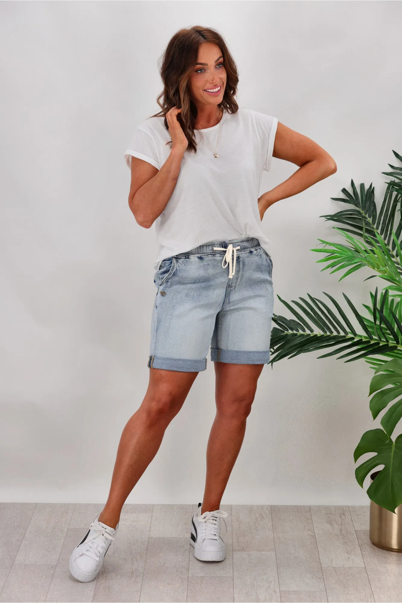 Shine On Label Stevie Elastic Waist Denim sold by Shine On product image thumbnail 5