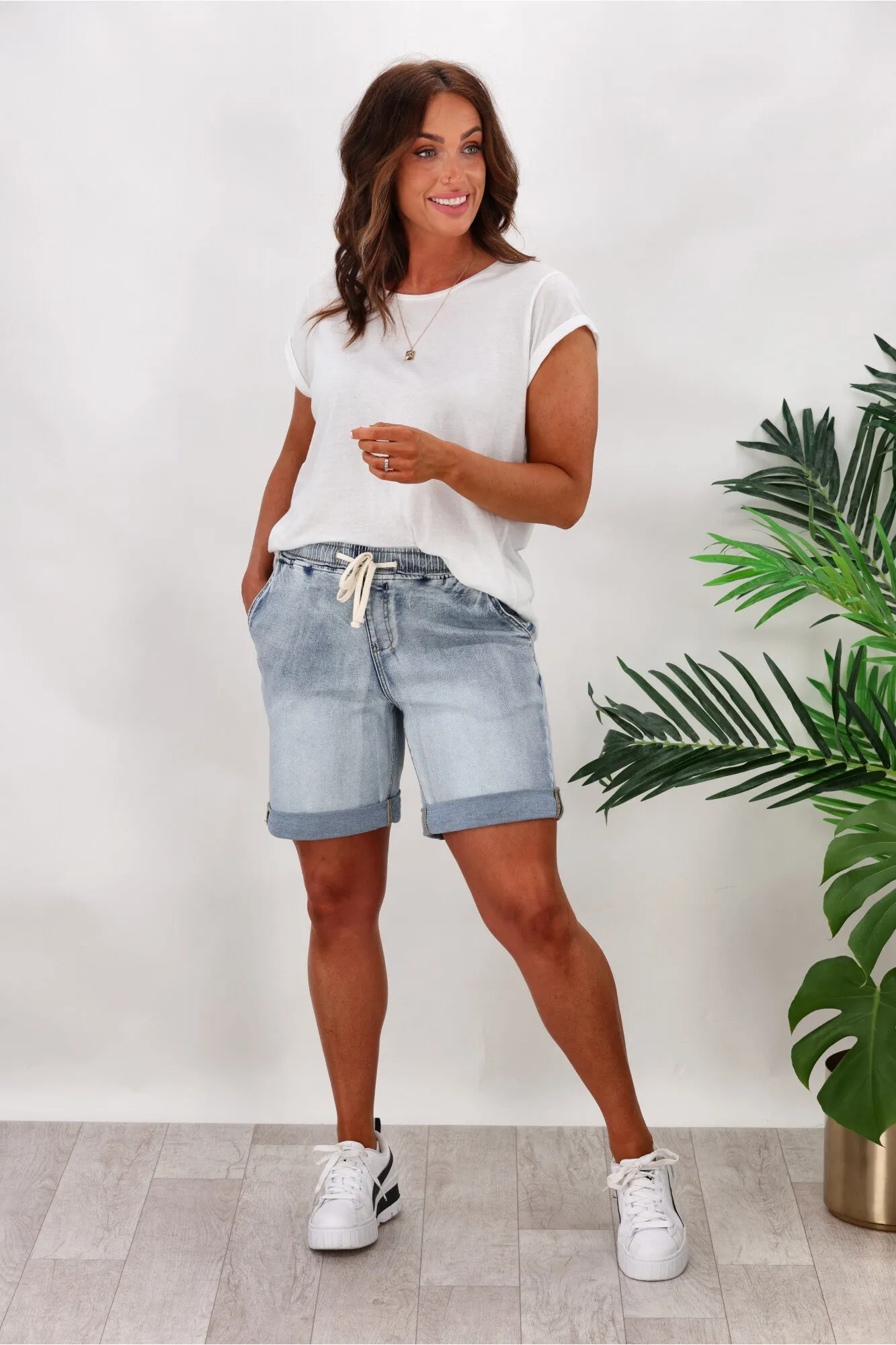 Shine On Label Stevie Elastic Waist Denim sold by Shine On