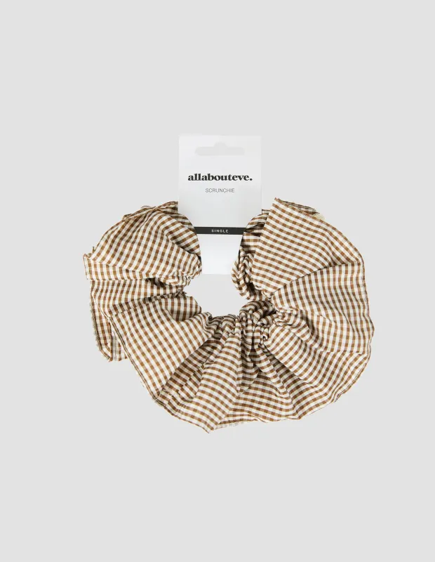 All About Eve Jojo Frill Check Scrunchie sold by Shine On