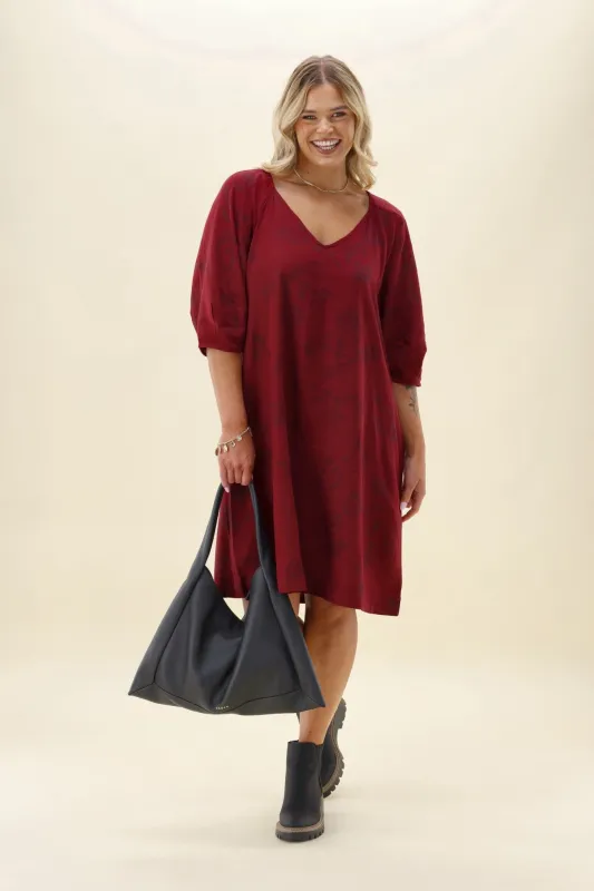 Elm Bramble Dress Plum made by Elm Lifestyle