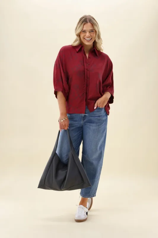 Elm Bramble Shirt Plum made by Elm Lifestyle