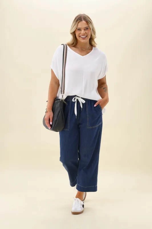 Elm Greta Slim Leg Denim Pant Extra Dark Wash sold by Shine On