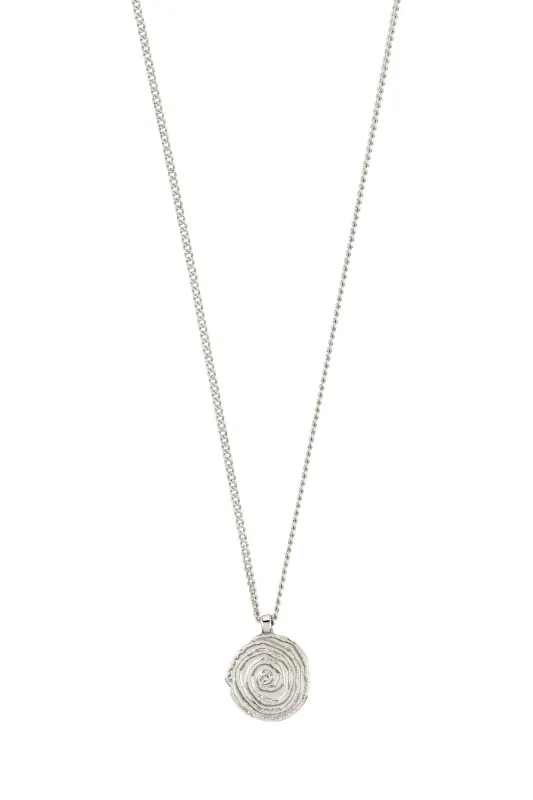 Pilgrim Air Coin Necklace Silver  Plated sold by Shine On
