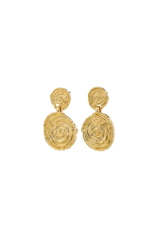 Pilgrim Air Earrings Gold Plated sold by Shine On