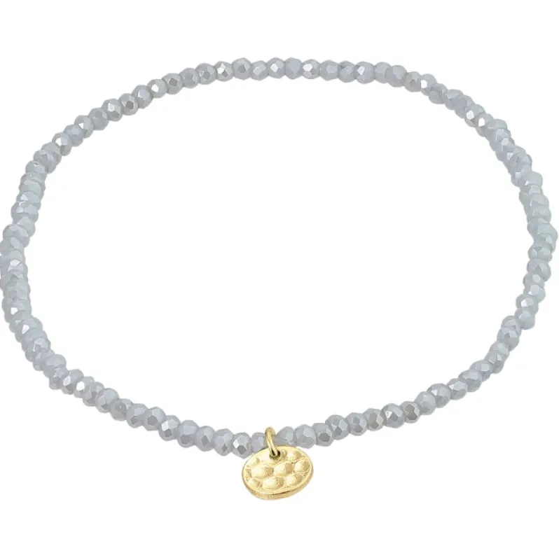 Pilgrim Indie Bracelet Gold Plated Blue sold by Shine On