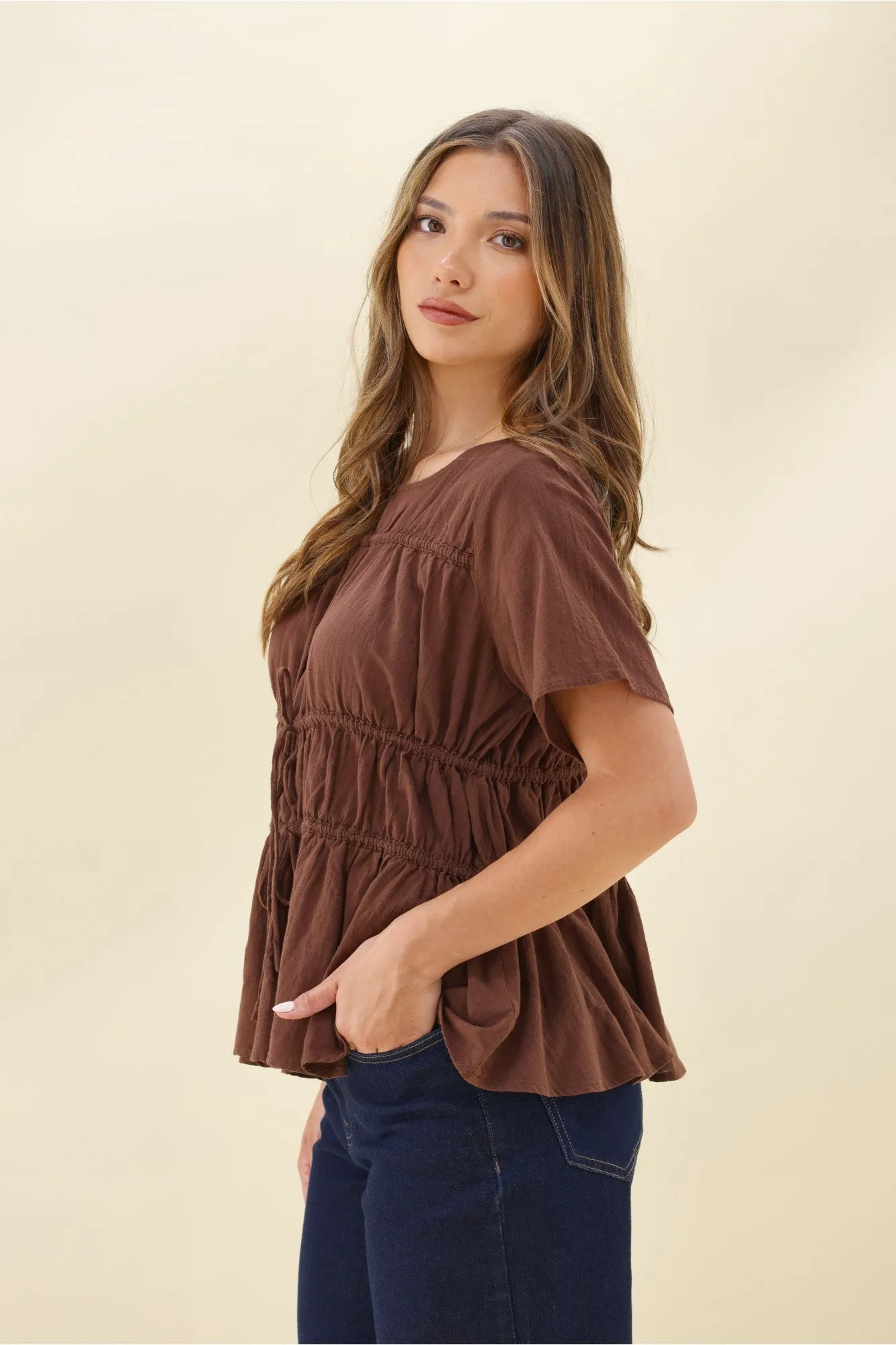 Ayva Lola Top Chocolate sold by Shine On product image thumbnail 5