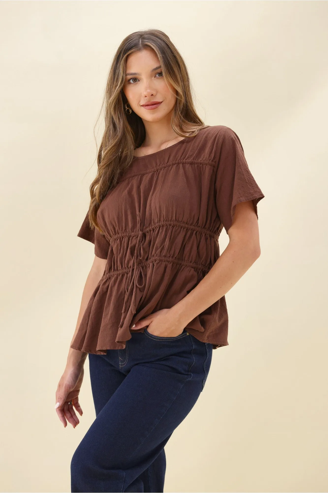 Ayva Lola Top Chocolate sold by Shine On product image thumbnail 3