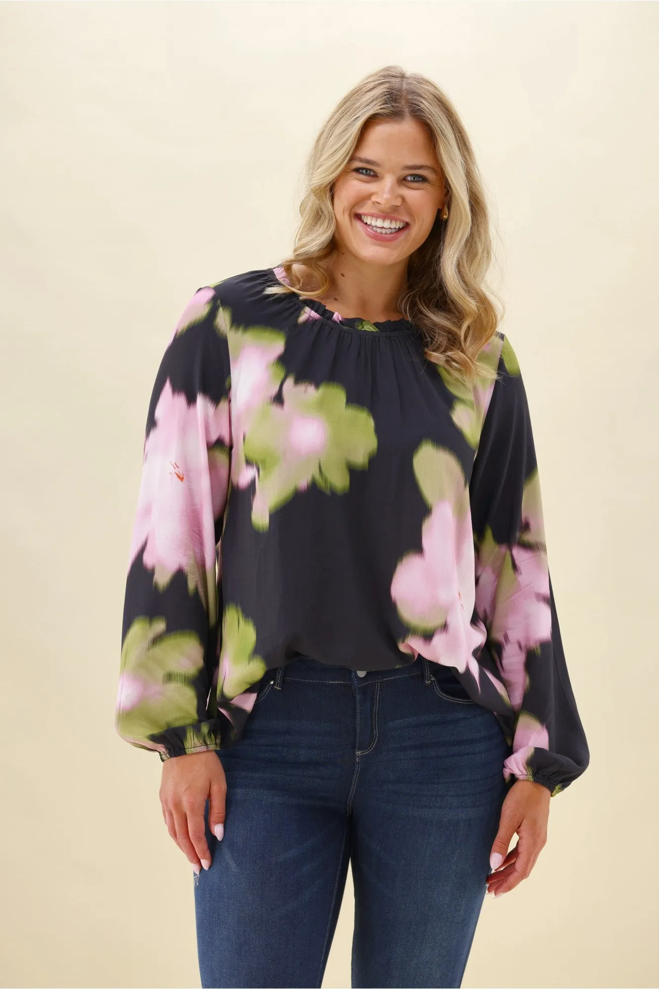 Sunday Boho Khol Black Floral Top sold by Shine On product image thumbnail 2