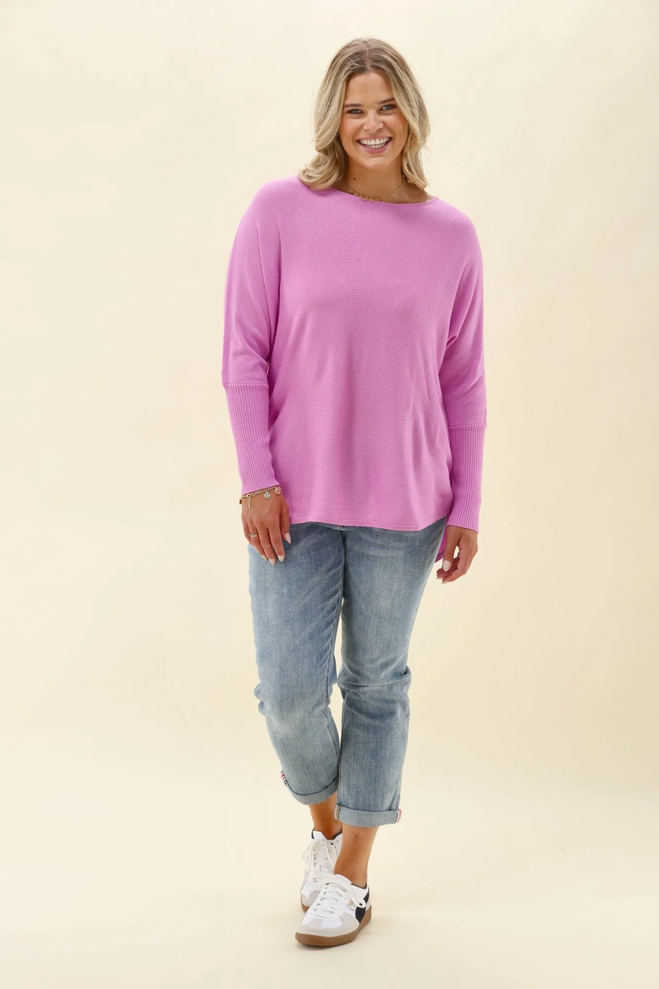 Sunday Boho Louis Knit Top Lilac Pink sold by Shine On product image thumbnail 5