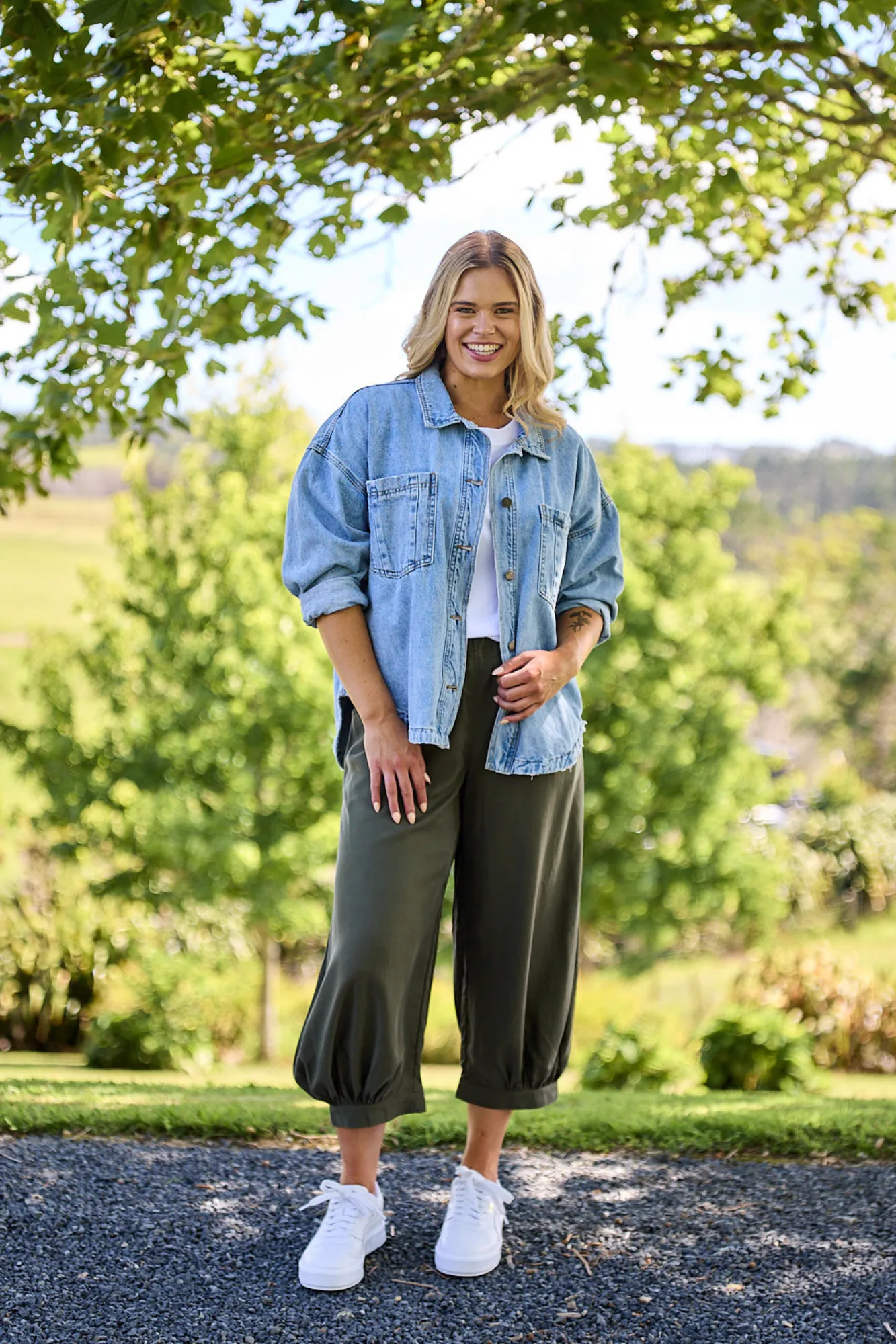 Sunday Boho Rhii Pant Khaki sold by Shine On