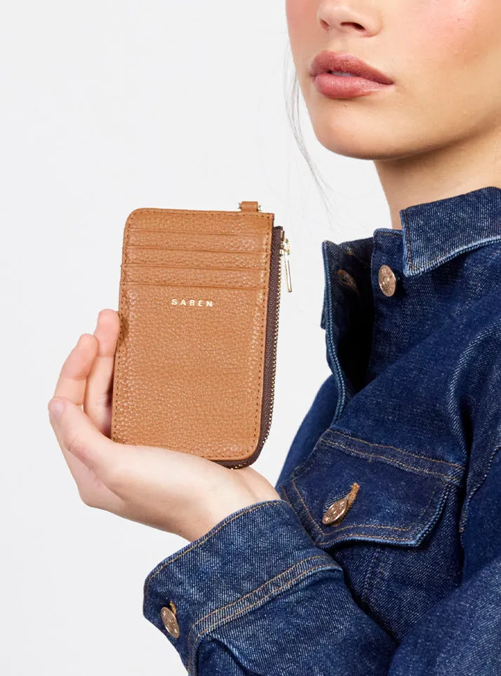 Saben Winona Card Holder Toffee sold by Shine On